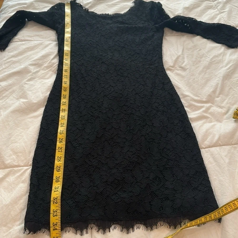 Diane Von Furstenberg black sexy classy dress